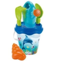 Ecoiffier 805 - Seau Garni Décor Dauphin 17 Cm