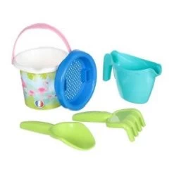 Ecoiffier Seau Garni Décor Flamant Rose 12 Cm 683