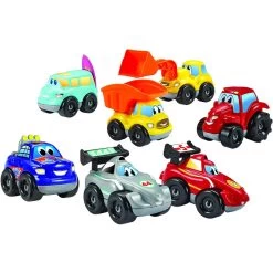 Coffret 7 Véhicules Fast Car Abrick - Jouets Ecoiffier - 3298