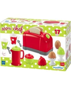 ECOIFFIER Coffret Toaster + Petit Déjeuner Pour Enfants