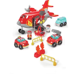Ecoiffier Jeu De Briques Enfant Avion Cargo Pompier Abrick