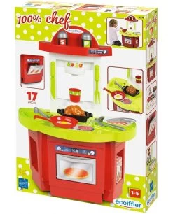 Jouets Ecoiffier – 1719 - Cuisine Pour Enfants 100 % Chef – 17 Pièces – Dès 18 Mois